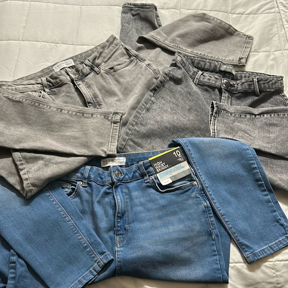 Primark women’s high waist skinny jeans 3 pair